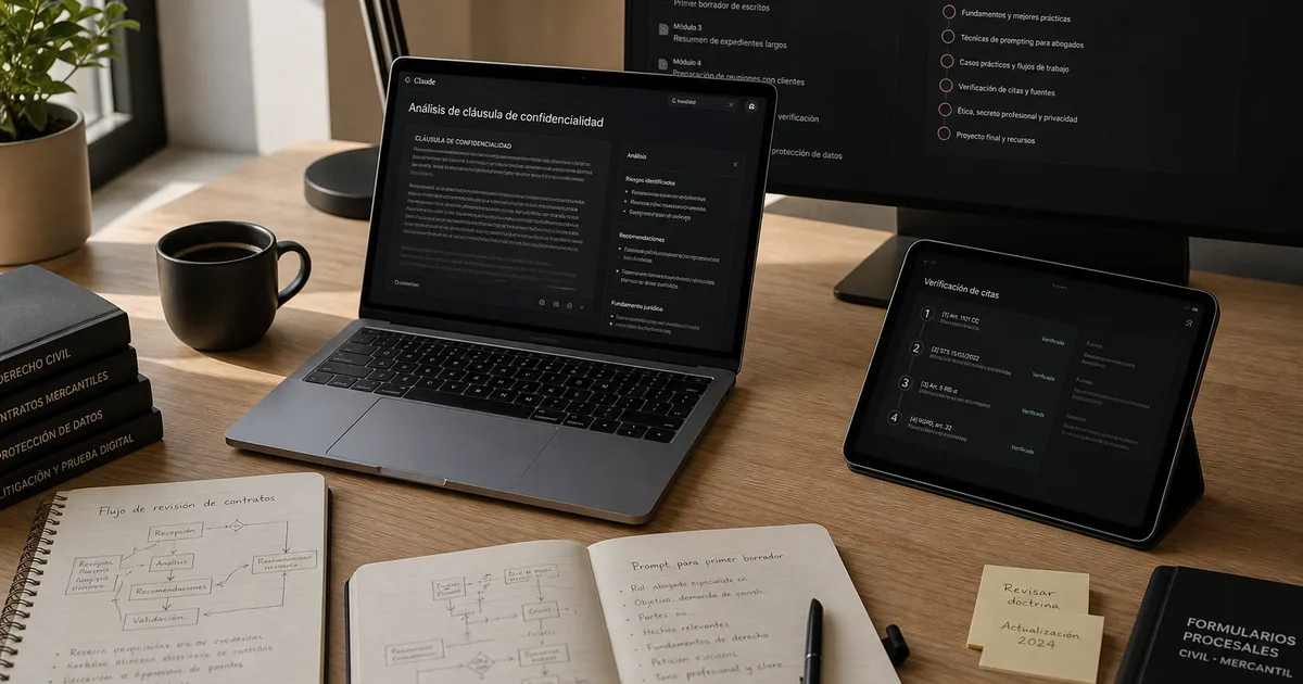 Curso de Claude para abogados y despachos