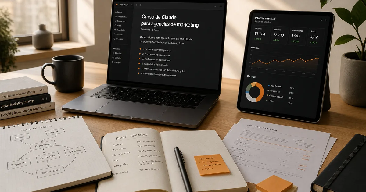 Curso de Claude para agencias de marketing