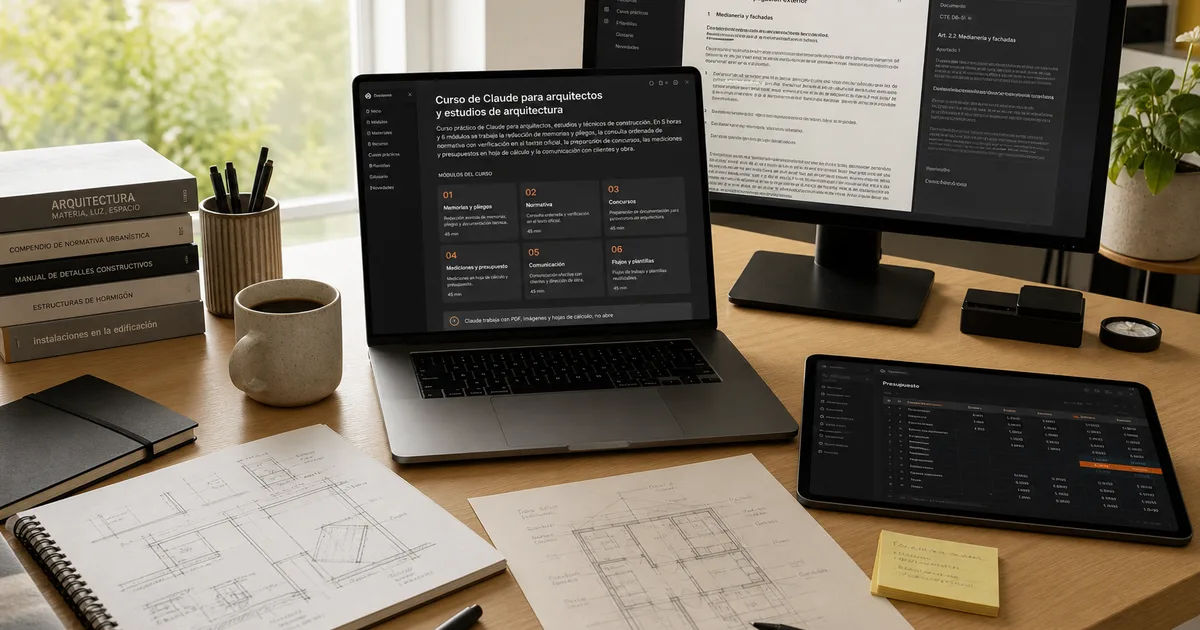 Curso de Claude para arquitectos y estudios de arquitectura
